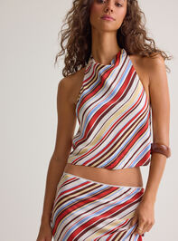 Hutton Striped Halter Top Detail 2 - AS Kids