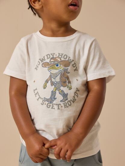 Howdy Rowdy Frog Tee - ALTAR'D STATE KIDS