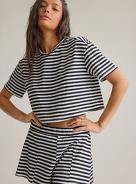 Nyra Stripe Relaxed Top Detail 2 - AS Kids