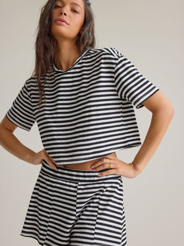 Nyra Stripe Relaxed Top Detail 2 - AS Kids