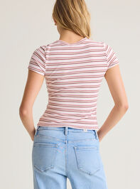 Becca Striped Thermal Tee Detail 6 - AS Kids