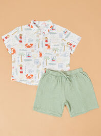 Club Mediterranean Short Sleeve Set - ALTAR'D STATE KIDS