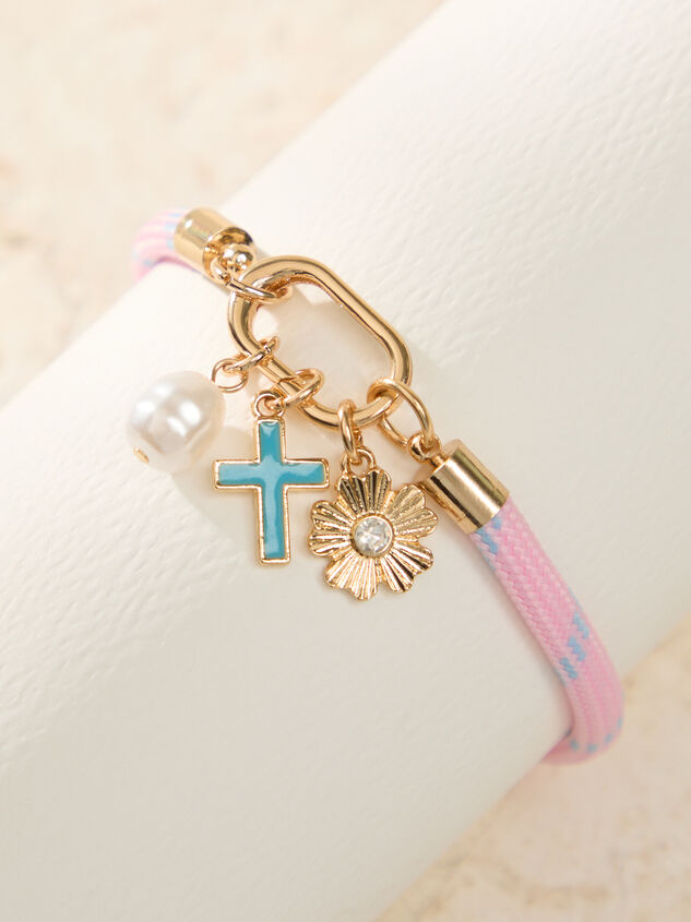 Pink Cord Charm Bracelet - ALTAR'D STATE KIDS