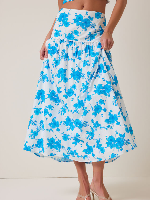 Kika Floral Maxi Skirt Detail 3 - AS Kids