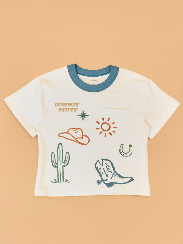 Cowboy Stuff Tee Detail 2 - AS Kids