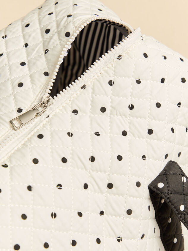 Jet Set Polka Dot Duffel Bag Detail 4 - AS Kids