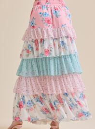 Brea Floral Ruffle Maxi Skirt Detail 5 - ALTAR'D STATE KIDS
