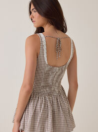 Madelynne Plaid Romper Detail 4 - AS Kids