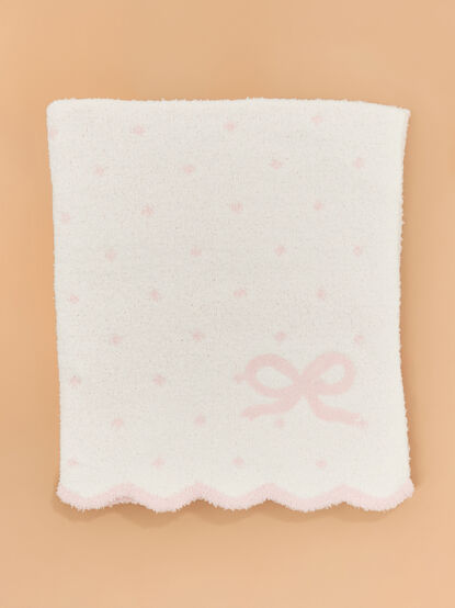 Chenille Bow Blanket by Mudpie - ALTAR'D STATE KIDS
