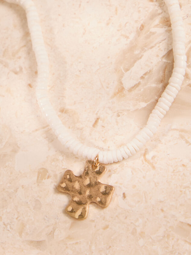 Beaded Cross Necklace Detail 2 - ALTAR'D STATE KIDS