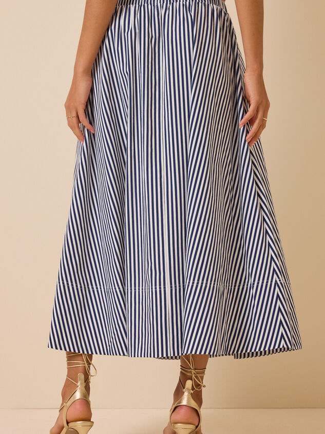 Sloane Stripe Midi Skirt Detail 5 - ALTAR'D STATE KIDS