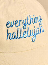 Everything Hallelujah Baseball Hat Detail 2 - AS Kids