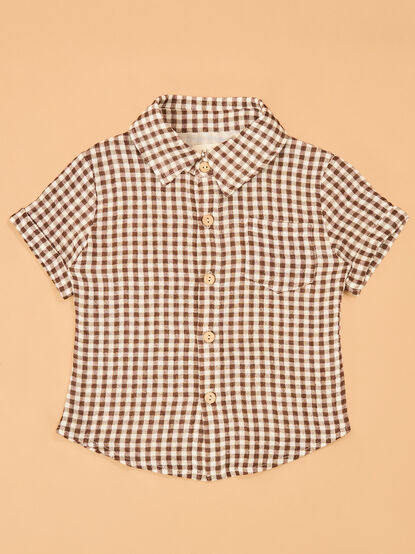 Graham Gingham Baby Button-Up - AS Kids