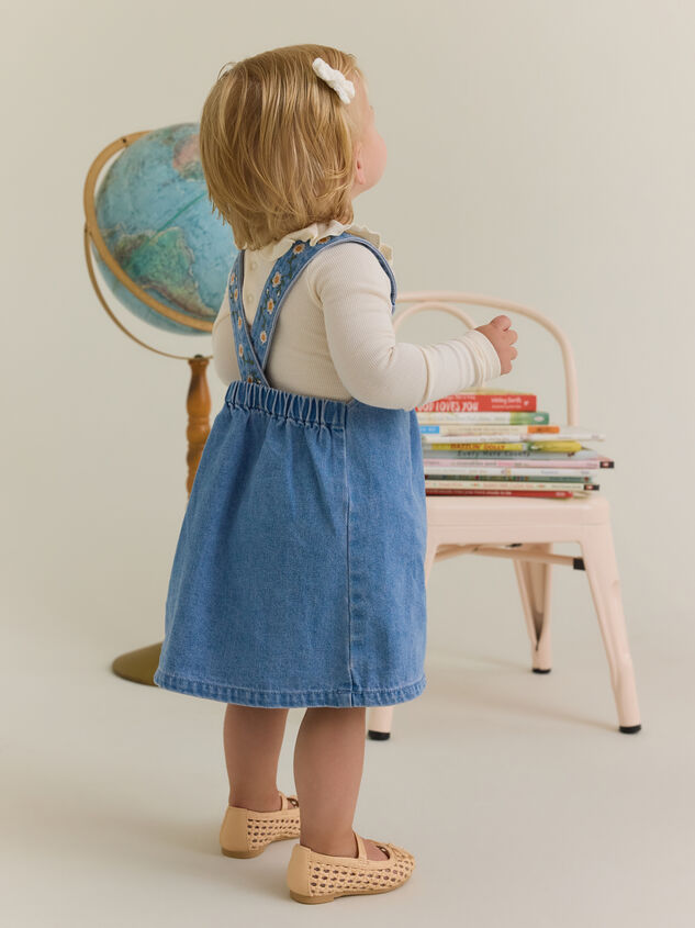 Lorelai Embroidered Denim Dress - AS Kids