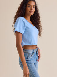 Vera Cropped Lace Tee Detail 4 - ALTAR'D STATE KIDS