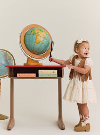 Willa Fringe Dress and Vest Set - AS Kids