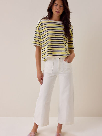 Everly Wide Leg Crop Jean - AS Kids