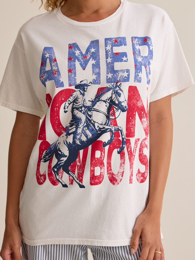 American Cowboys Oversized Tee Detail 2 - AS Kids