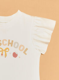 Flutter Sleeve PreK Tee Detail 3 - AS Kids