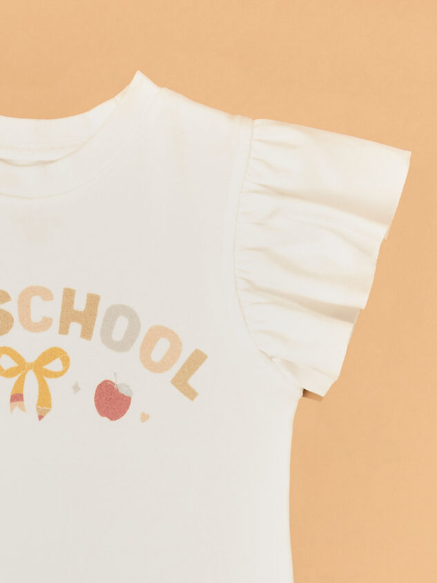 Flutter Sleeve PreK Tee Detail 3 - AS Kids
