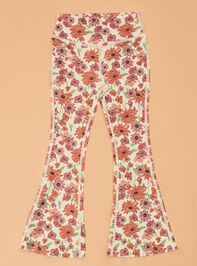 Leah Floral Flare Legging Detail 4 - AS Kids