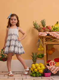 Amelia Floral Ric Rac Toddler Dress - AS Kids