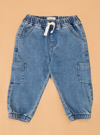 Alex Solid Cargo Jean Jogger Detail 2 - AS Kids