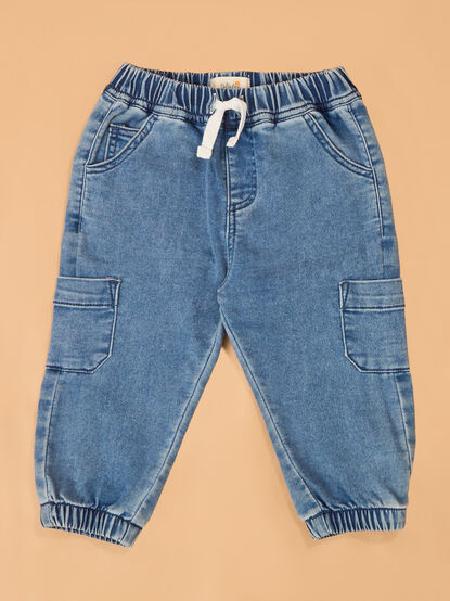 Alex Solid Cargo Jean Jogger - AS Kids