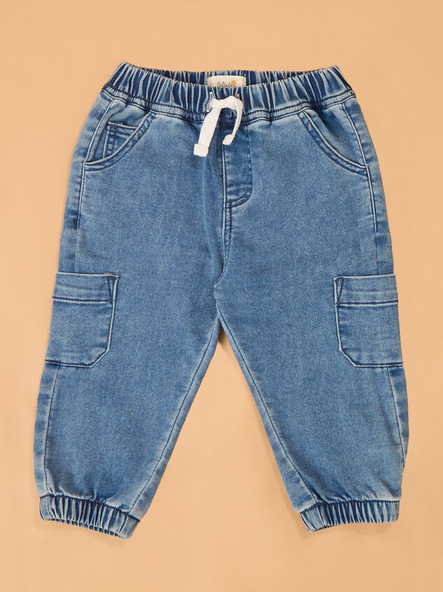 Alex Solid Cargo Jean Jogger Detail 2 - AS Kids