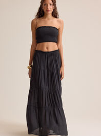 Tate Tiered Flowy Maxi Skirt Detail 5 - AS Kids