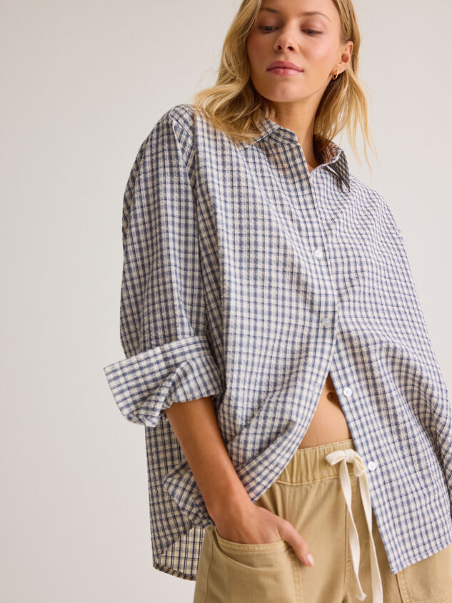 Kate Plaid Button Up Top - AS Kids