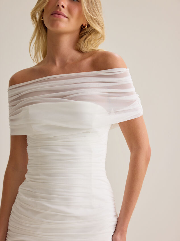 Serene One Shoulder Mini Dress Detail 3 - AS Kids