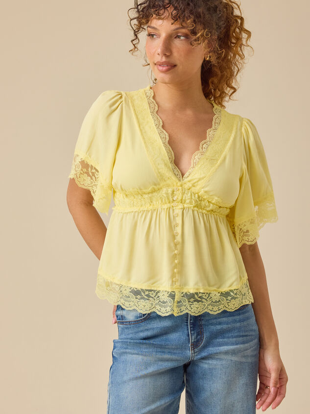 Evanelle Lace Babydoll Top Detail 2 - ALTAR'D STATE KIDS