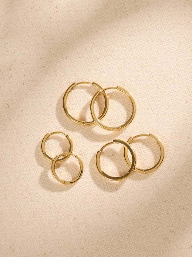 18K Gold Huggie Hoop Set - AS Kids