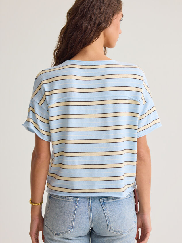 Dylane Striped Knit Tee Detail 4 - AS Kids