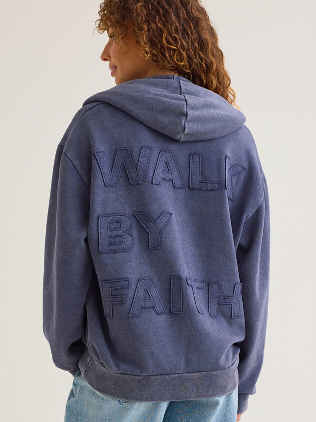 Walk by Faith Hoodie Detail 2 - AS Kids