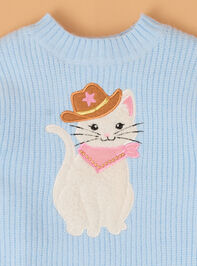 Cowgirl Cat Sweater Dress Set Detail 2 - AS Kids