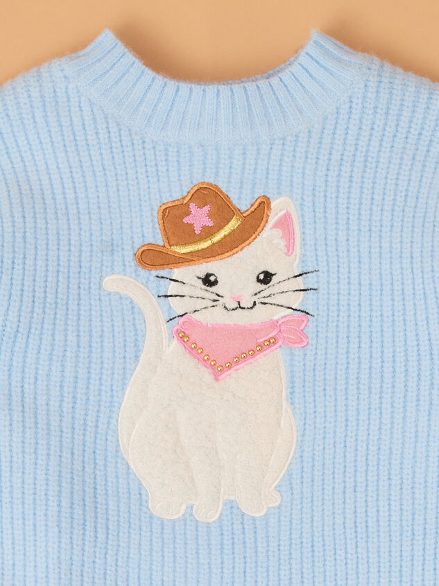 Cowgirl Cat Sweater Dress Set Detail 2 - AS Kids