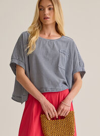 Abigail Stripe Cropped Tee - AS Kids