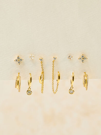 18K Gold Dipped 6-Piece Earring Pack - ALTAR'D STATE KIDS