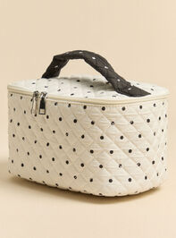 Jet Set Polka Dot Cosmetic Bag Detail 3 - AS Kids