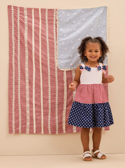 Liberty Stars & Stripes Americana Toddler Dress - AS Kids