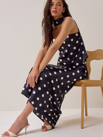 Nancie Polka Dot Scarf Top - AS Kids
