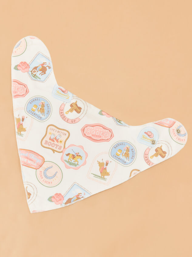 Rodeo Charm Swaddle And Bib Detail 3 - ALTAR'D STATE KIDS