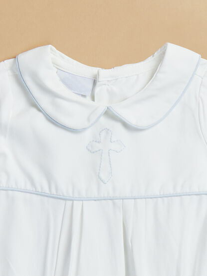 Joseph Embroidered Cross Bubble by Mudpie - ALTAR'D STATE KIDS
