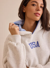 God Bless America Hoodie Detail 2 - AS Kids