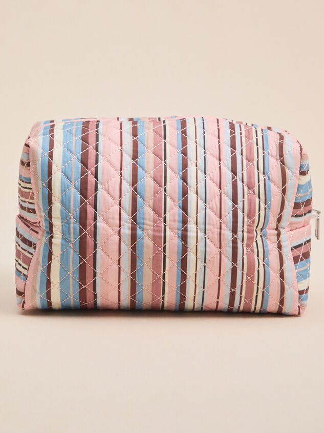 Sims Stripe Quilted Makeup Bag - AS Kids