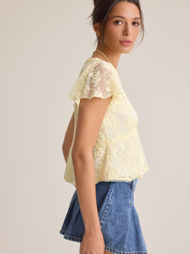 Libby Embroidered Babydoll Top Detail 4 - AS Kids