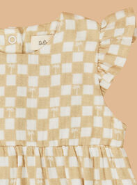 Palm Check Gauze Bubble Detail 2 - ALTAR'D STATE KIDS