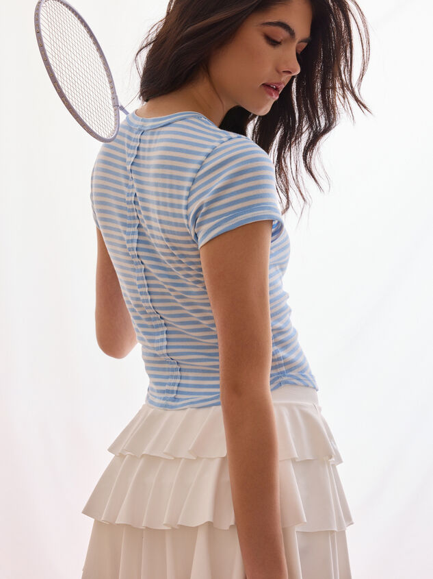 Balanced Stripe Baby Tee Detail 2 - ALTAR'D STATE KIDS